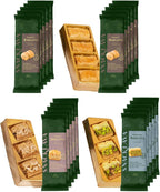 Snacklava Baklava Variety Pack (70 Pieces) - 5 Pistachio Baklava (15 Pieces), 5 Cashew Bakava (15 Pieces), 10 Walnut Baklava (40 Pieces) - No Artificial Ingredients, Colors or Preservatives - Premium Handmae Pastries