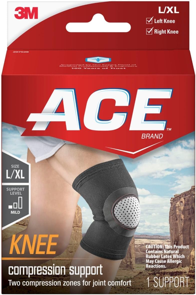 ACE Brand Compression Knee Support Neoprene, Large/X- Large