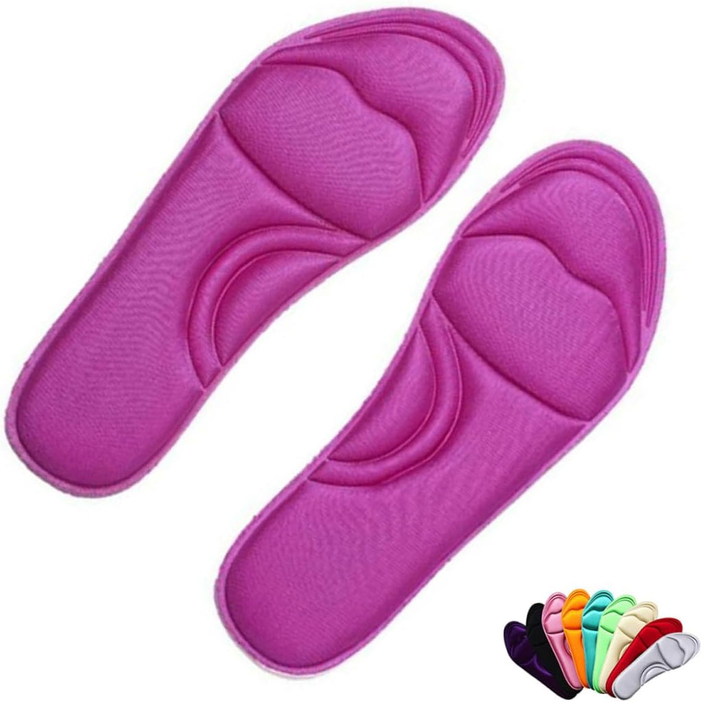 minkissy Memory Foam Insoles for Women Inserts Gel Heel Cushion for Shoes Random Color
