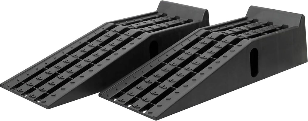 Ironton Car Ramps 12000 Lb GVW Set of 2, High-Impact Poly Vehicle Ramps 6000 Lb Each, 35.5 in. L x 12 in. W x 8.5 in. H, Non-Skid Tread and Rubber Feet, for Cars, SUVs, Trucks and Vans