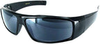 Classic Wrap Around Designer Reading Sunglasses for Men & Women, 1.00, Black