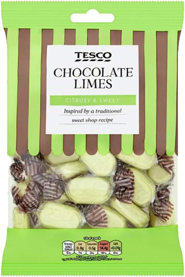 Tesco Sweet Shop Chocolate Limes 200g
