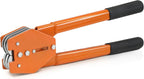 Strapping Sealer/Crimper for 1/2"-5/8" Polypropylene (PP) Polyester Strapping Band Manual Banding Tool with 15” Extended Handle（Orange）