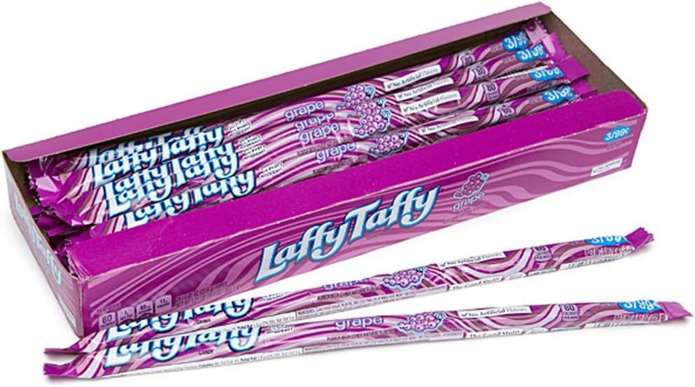 Laffy Taffy Rope - Grape Flavor (Box of 24 Ropes)