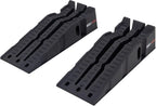 Black Widow 13" W Stackable Plastic Car Service Ramps – 16,000 lb. GVW Capacity per Pair, Lightweight High-Impact Grid Design, 6.25” Lift Height, Built-in Handles