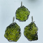 Moldavite Czech Meteorite Mineral Specimen Spiritual Healing Aerolite Crystal Energy Stone, 11223S1BOTTON (Color : Moldavite, Size : 5-10g)