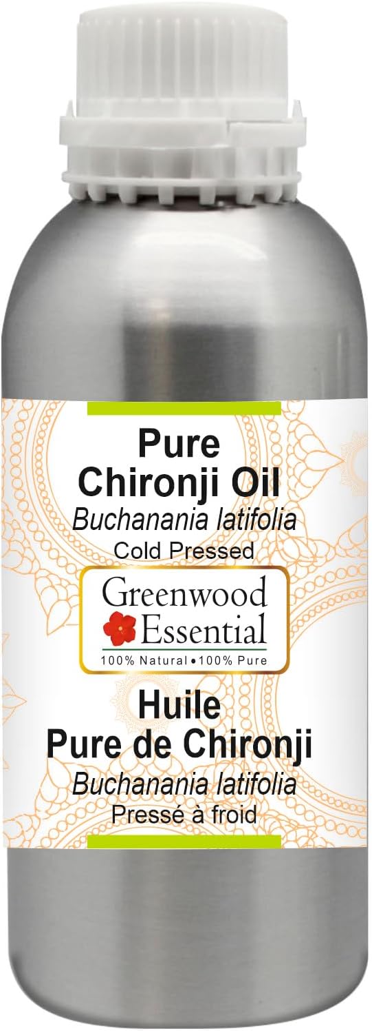 Greenwood Essential Pure Chironji Oil (Buchanania latifolia) Cold Pressed 1250ml (42 oz)