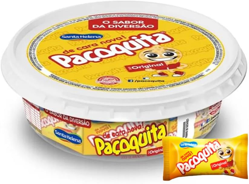 Paçoquita 288 g | 10 oz (PACK OF 2) Sweet Ground Peanut Square Candy