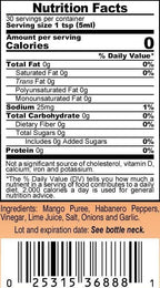 Marie Sharp’s Mango Habanero Pepper Sauce, 5 oz – Sweet & Spicy Belizean Hot Sauce with Real Mango – All-Natural, Gluten-Free
