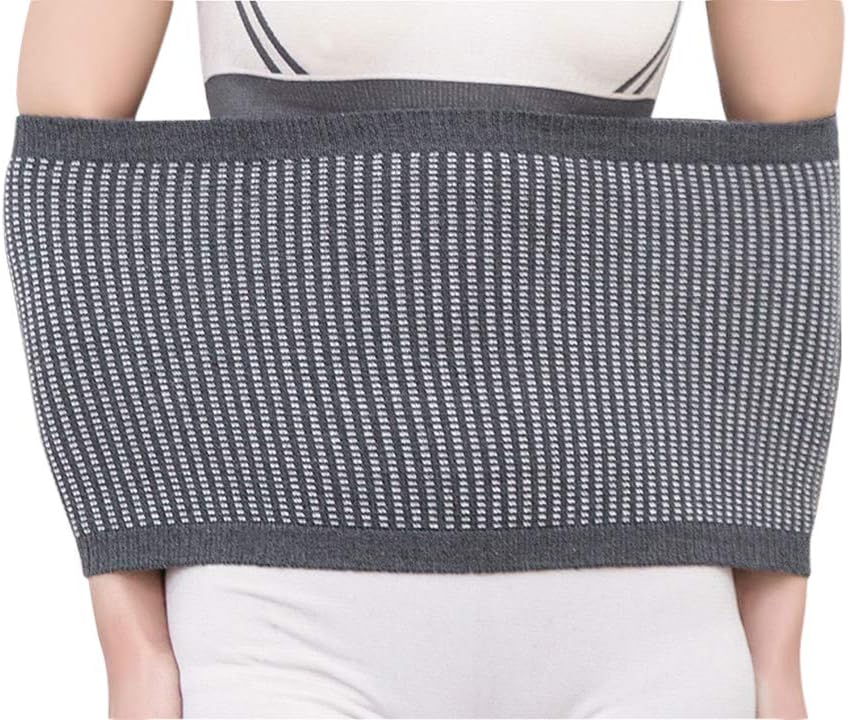 Old Men Women Elastic Thermal Arthritis Rheumatism Kidney Lumbar Binder Warmer Belt Winter Fall Cozy Warm Knitted Waistband Stomach Abdominal Brace Guard Wrap Back Support Band