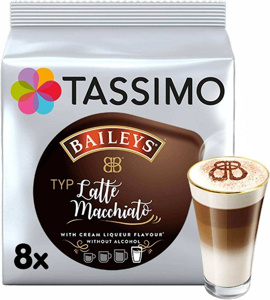 Tassimo Baileys Latte Macchiato (2-Pack) - Dark Roast - Pod - 16 Count - For Tassimo Machine