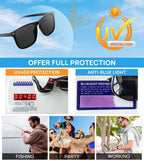 Reading Sunglasses for Men Big Sun Readers With Durable Spring Hinges 1.0 1.25 1.5 1.75 2.0 2.25 2.5 2.75 3.0 3.5 4.0 Outdoor UV Protection Comfortable Fit (Black 1.50)