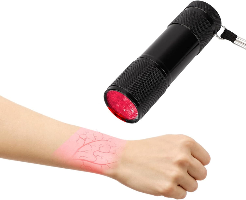 Vein Finder Light, Vein Finder Viewer(Battery Not Included), Efficient Handheld Veins Locator Detector Flashlight Visualization Device for All Ages and Skin, for Nurse Clinics Home Use