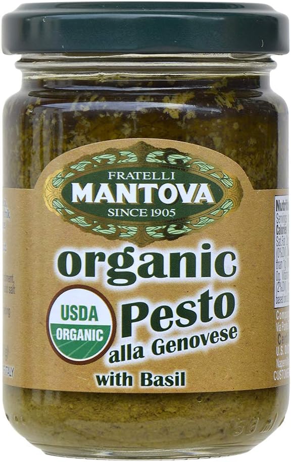 Mantova Organic Pesto Genovese (Pack of 4) 4.6 Oz