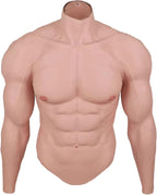 YIQI Silicone Muscle Suit with Arms Silicone Muscle Chest for Cosplay