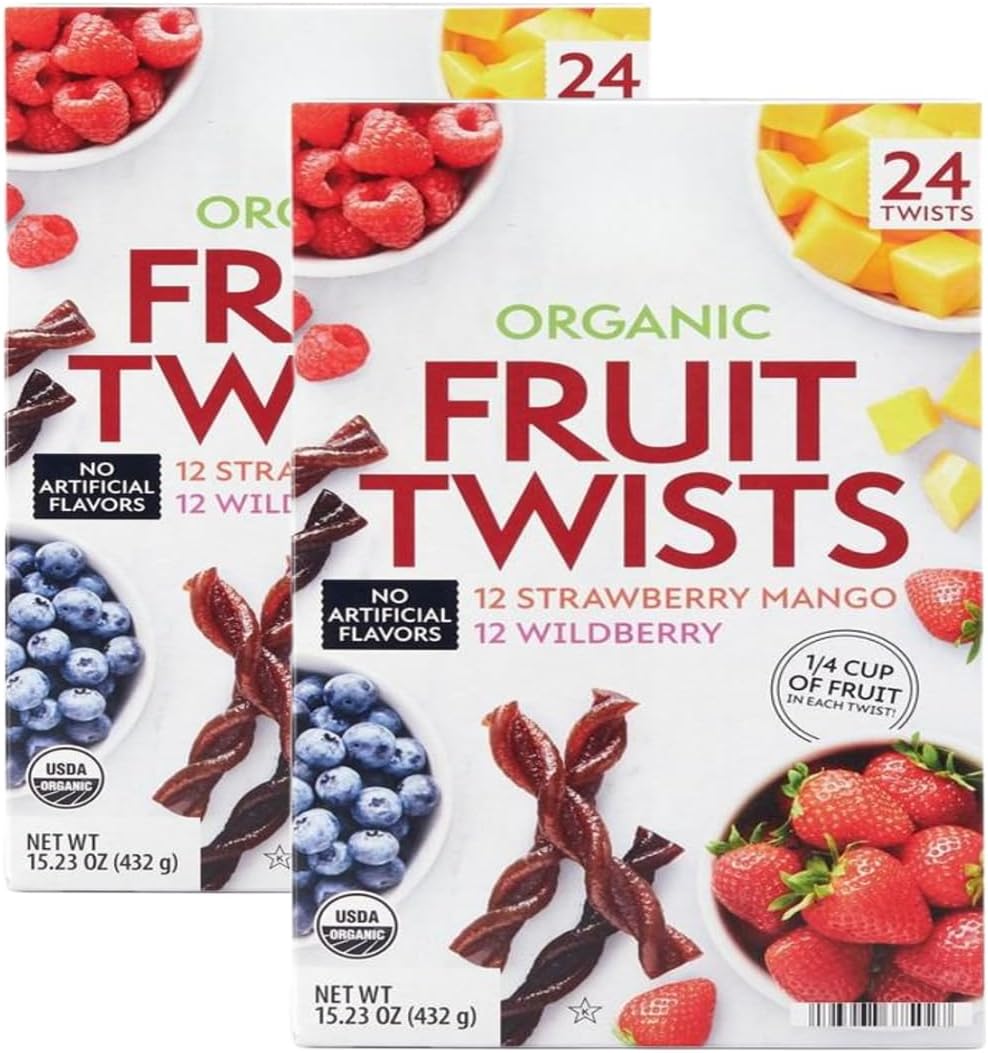 Organic Fruit Twist, Variety Pack, 0.63 oz., 24 Count (2 Pack)