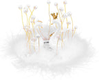 Luxshiny Car Decoration Swan Dashboard Decor Resin Swan Figurine Adorable Car Accessories
