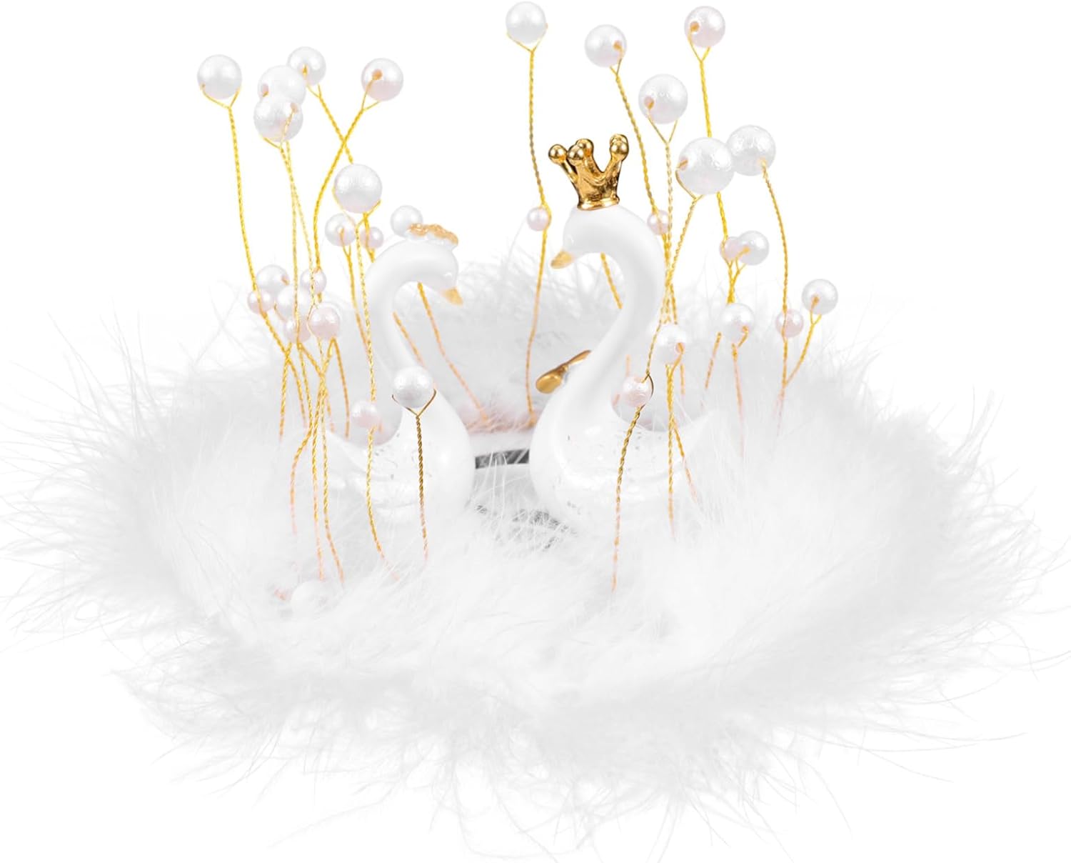 Luxshiny Car Decoration Swan Dashboard Decor Resin Swan Figurine Adorable Car Accessories