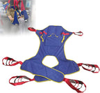 Patient Lift Sling Heavy Duty Transfer, Patient Hoist Lift Dress Toileting Full Body Sling with Head Support Medical Transfer Belt six Point Support