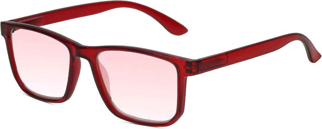 Calabria FL-41 Tinted Reading Glasses for Migraine Relief – Unisex Light Sensitivity Glasses with Blue Light Filter