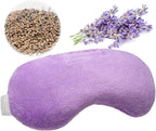Umisleep Lavender Eye Mask, Aromatherapy Weighted Sleep Mask for Dry Eyes Men Women, Microwave Heated Hot Therapy Eye Cover Moist Compression Pain Relief, Pillow for Puffy Eyes, Sinus Pain, Purple