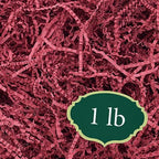 Arcadia Garden Products 1 lbs - Burgundy Crinkle Shredded Color Paper Filler Box Stuffing for Gift Wrapping & Crafts, Basket Filling, Confetti, Packaging & Shipping - RPC01BY