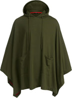 COOFANDY Unisex Casual Hooded Poncho Cape Cloak Fashion Coat Hoodie Pullover with Pocket