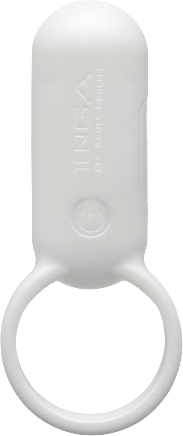 TENGA TSV-002 Smart Vibe Vibrating Ring, Stimulating Rechargeable Couple's Vibrator, Pearl White