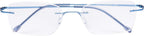 CessBlu Rimless Reading Glasses Design Readers for Women Men