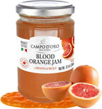 Campo D'Oro Sicilian Blood Orange Marmalade – Italian Jam – 100% Real Fruit – No Additives – Blood Orange Preserve Made from Fresh Pulp, Peels & Juice – 12 oz (340g)