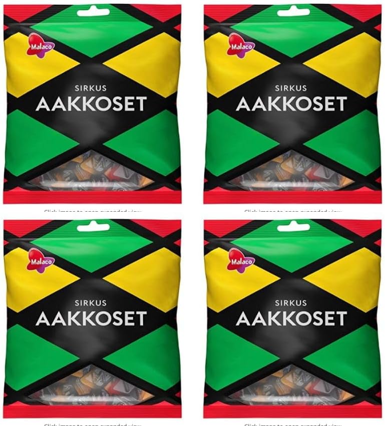 Cloetta Malaco Aakkoset wine gum mix Gummy 4 Pack of 315g