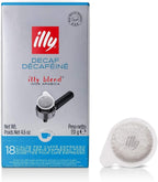 illy E.S.E. Coffee - Single-Serve Coffee Capsules & Pods – Classico Decaf Roast - Notes Of Caramel, Orange Blossom & Jasmine - For E.S.E Coffee Machines - Extraordinary Aroma & Body – 18 Count