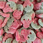 1 Pound Sour Swedish Skull Candy – Vegan Gummies – Imported From Sweden – Packaged by The Penny Candy Store (Sour Watermelon)