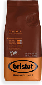 Bristot Speciale Italian Espresso Coffee Beans – Medium Roast, Low Acid, Whole Bean – 2.2 lb (1kg) Bag – Authentic Italian Coffee for Espresso, Cappuccino