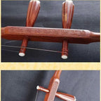 LANDTOM Musical Chinese Erhu 2 Stringed Chinese Rosewood Violin Fiddle Instrument Chinese 2 Stringed Instrument with Free Accessories for Beginner Entry Level (A)