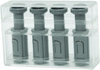 CanDo 10-3756-4 Digi-Flex Multi 4 Additional Finger Button with Box, XX-Heavy, Silver