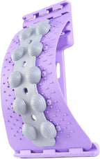 Back Cracker 4-Level Adjustable Back Stretch with Acupressure Massage Correction Spine Decompression Lumbar Support for Scoliosis Pain Relief Stretcher, Cracking Device, Lumbar Support