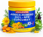 10 en 1 (Massage Balm) Arnica Muscle Massage Gel Pomado – Natural Concentrated Body Gel for Muscles, Joints & Massage Therapy – Fast-Absorbing – Fresh Herbal Aroma –