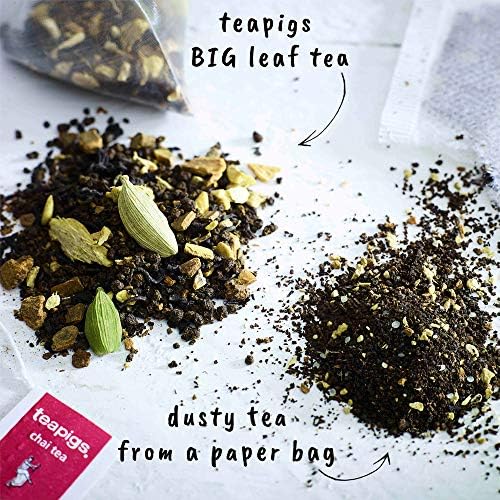 Teapigs Chai Tea Bags Made With Whole Leaves, bold flavor, natural ingredients – 50 Count (1 Pack of 50 Teabags)