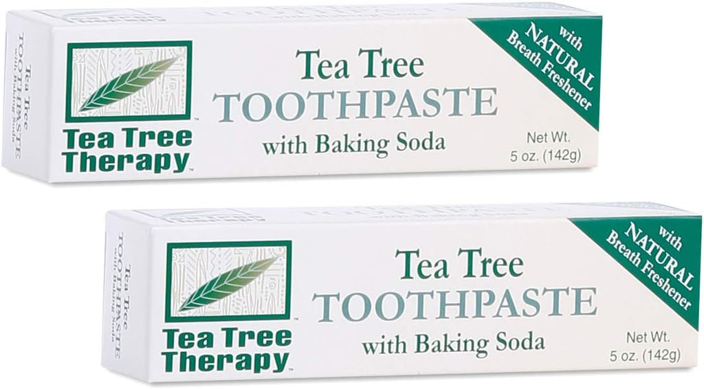 Tea Tree Therapy Toothpaste with Baking Soda 5 Oz (Pack of 2)