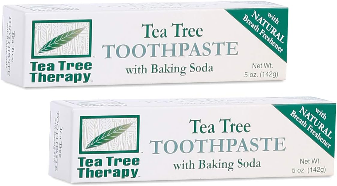 Tea Tree Therapy Toothpaste with Baking Soda 5 Oz (Pack of 2)