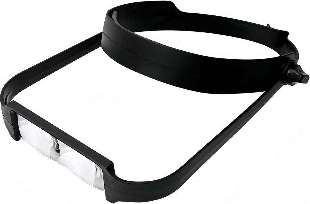 Jewelry Loupes Headband Magnifier 1.6X 2.0X 2.5X 3.5X Adjustable Eyeglasses Hands Free Head Magnifier Jewelry Magnifying Glass for Repair & Craft
