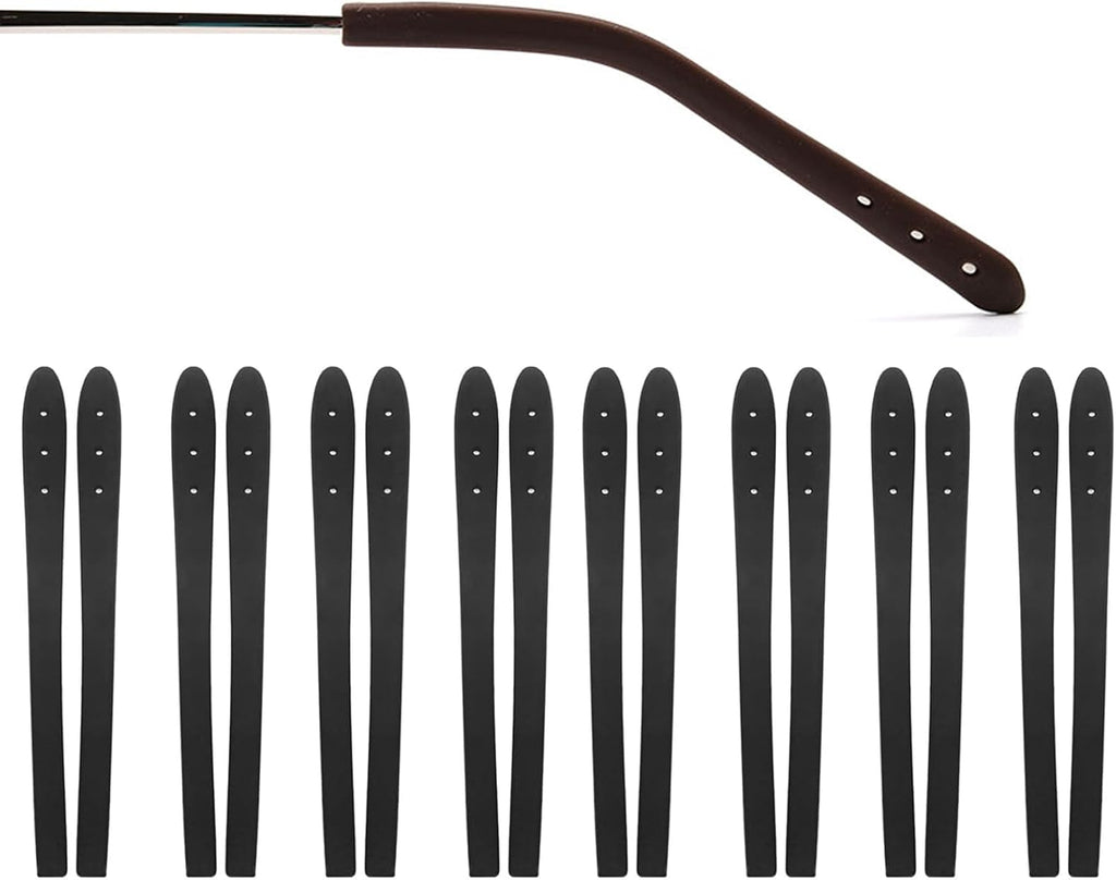 OPUGIT Eyeglass Temple End Tips Anti-Slip Replacement Temple Tube Sleeve Glasses Retainers for Thin Eyeglass 8 Pairs