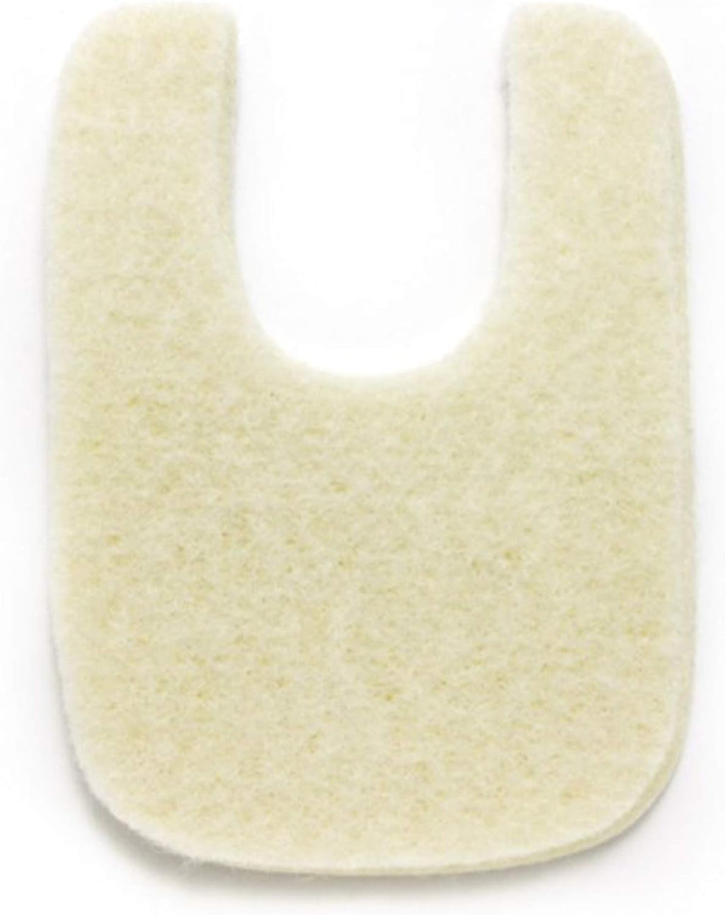 Wide U Shaped Felt Callus Horseshoe Pads - Adhesive Foot Pads That Protect Calluses from Rubbing On Shoes - 1/8" - 25 Pack