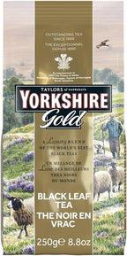 Yorkshire Tea, Gold, Loose Leaf Tea, Black Tea, 8.8 Ounce, Premium Blend, Rich, Smooth, and Satisfying, Classic British Breakfast Blend, Caffeinated, Enjoy Hot or Iced