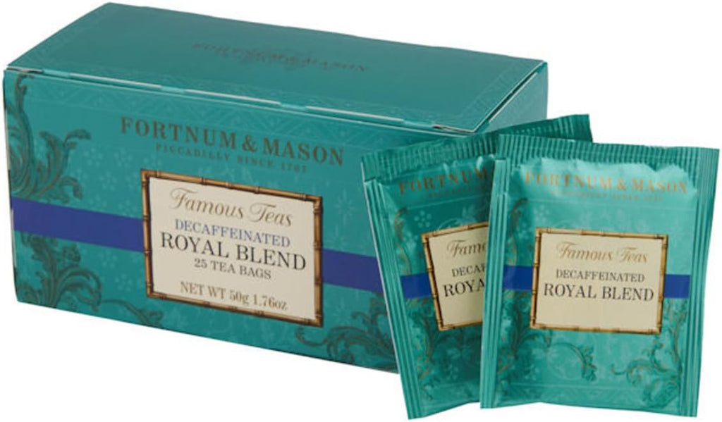 FORTNUM & MASON, London - ROYAL BLEND DECAFFEINATED - 75 tea bags (3 boxes of 25 bags)