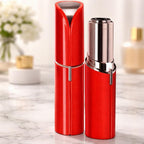 Facial Hair Removal for Women, Electric Rechargeable Facial Hair Remover for Face, Lip, Chin with 1 x Replacement Head and Cleaning Brush, Red