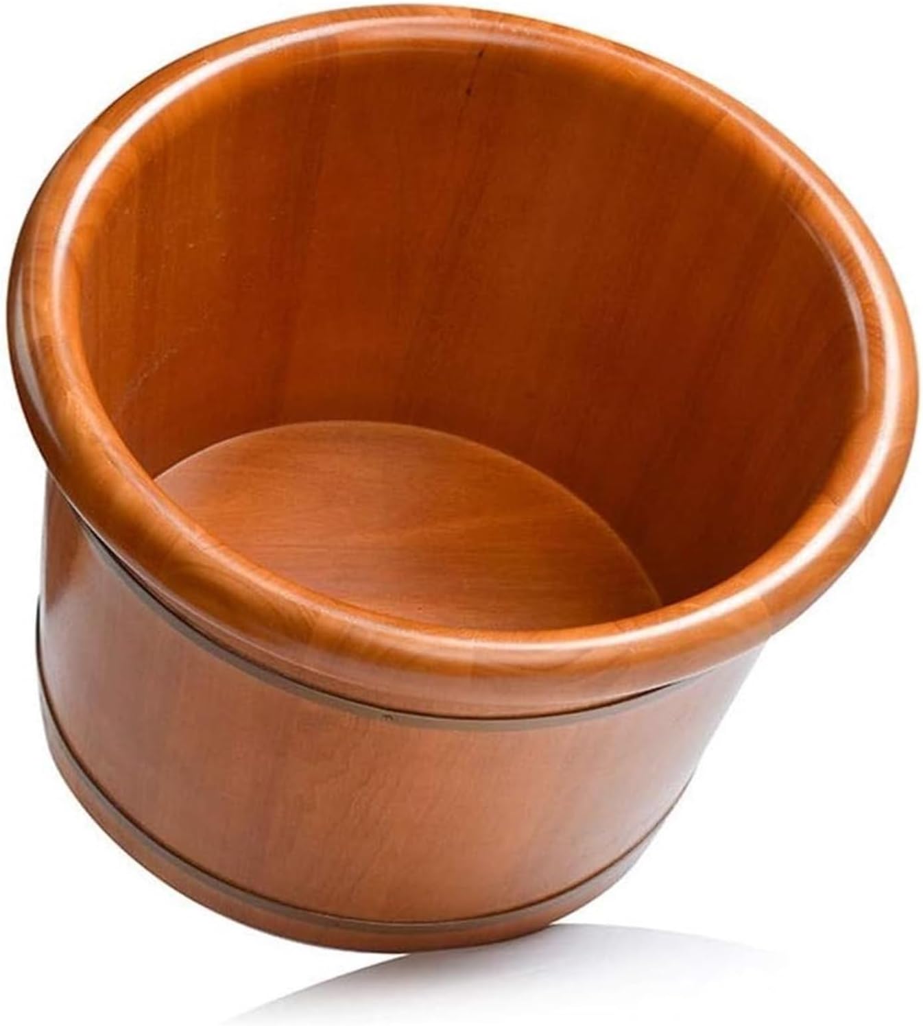 Solid Wood Foot Tub, Foot Baths Wood Foot Tub, Foot Tub Wooden Foot Basin Large Foot Bath Spa Tub,Sauna Wooden Bucket,Relax Pedicure Foot Bath,Foot and Leg Spa for Adults,