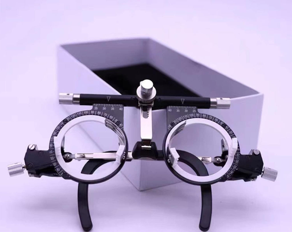Optical Optic Trial Lens Frame Adjustable PD 50-80mm Optical Trial Lens Frame, Multi-Functional Eye Test Glasses Optical Trial Frame, Optical Trial Optician Accessories
