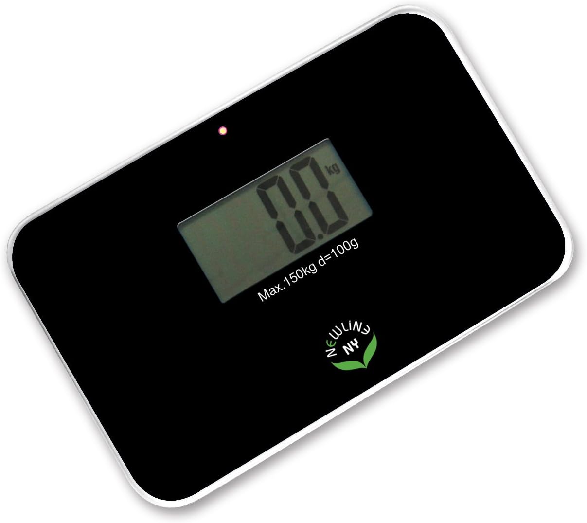 NewlineNY Auto Step On Super Mini Travel Bathroom Scale, 5.25" x 8.5" SBB0638SM: Black